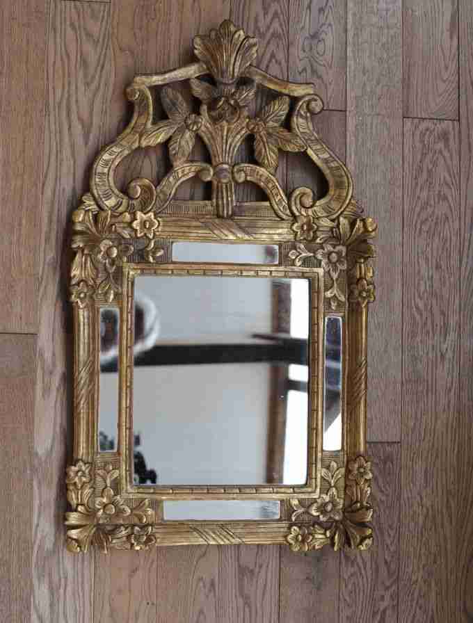 restauration miroir louis XIII